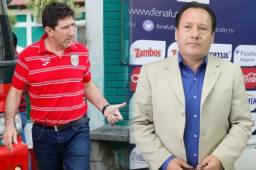 Antes de viajar a La Ceiba, Héctor Vargas le dejó una propuesta a Pedro Rebollar, asesor de los árbitros en Honduras. Foto Neptalí Romero