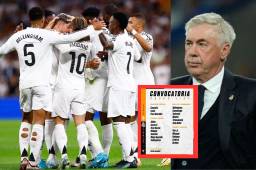 Con cinco bajas, Ancelotti hace nuevos llamados: los convocados del Real Madrid para enfrentar al Villarreal por LaLiga