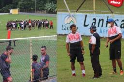 Sesión de entrenamiento del Vida de este martes en el Campo Atlántida de La Ceiba. Foto: Edgar Witty