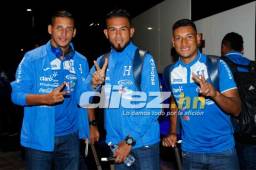 César Zelaya, Carlos 'Chino' Discua y Bryan Acosta se mostraron muy positivos de cara al juego ante Estados Unidos el viernes 24 de marzo en San José, California. Fotos Neptalí Romero