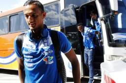 El delantero hondureño Diego Reyes se encuentra concentrado con la Selección Nacional que hoy viajó a Panamá para jugar la Copa Uncaf. Foto Neptalí Romero