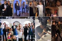 El PSG celebró al mismo tiempo el cumpleaños de Cavani, Icardi y Di María luego de caer en la ida de los octavos de Champions el pasado martes. (Fotos tomadas de Instagram)