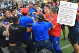 El Olimpia lanzó comunicado para explicar el incidente con Diego Vázquez. Pide a Liga Nacional acreditaciones como las de FIFA en Copas del Mundo. Foto DIEZ
