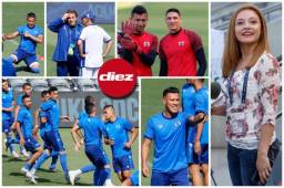 ¿Quién es la hermosa chica de ojos verdes? La selección de El Salvador realizó el reconocimiento de cancha del estadio Banc of California de Los Ángeles donde este martes se medirá a Honduras. Fotos Neptalí Romero