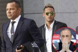 El padre de Neymar desmintió una posible llegada del futbolista al Real Madrid.