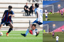 Ruiz anotó el gol con el que Real Zaragoza igualó 2-2 ante el FC Barcelona en campeonato de reservas.