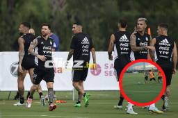 ¡Con tremendos regates! así fue captado Leo Messi en los entrenamientos de Argentina previo al duelo ante Honduras