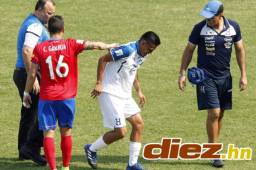 Este fue el día que Andy Najar se lesionó con la Selección de Honduras en marzo pasado cuando enfrentaba a Costa Rica en el Morazán. Foto Neptalí Romero