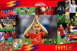 Iniesta recordó toda su trayectoria con la selección de España.