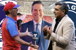 Pedro Troglio y Diego Vázquez se dijeron de todo en la conferencia de prensa posterior al Motagua-Olimpia.