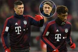 Lewandowski y Coman perdieron los estribos y se dieron con todo en el entrenamiento del Bayern.