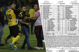 El acta arbitral revela que algunos aficionados de Marathón intentaron ingresar al camerino de Saíd Martínez y compañía para resguardar sus vidas.