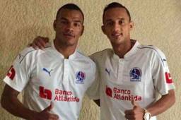 Los delanteros Diego Reyes y Rony Martínez han sido fichados por el Olimpia. Esta duble llevó al Real Sociedad de Tocoa a una final. Foto cortesía Club Olimpia