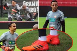 El portero del Real Madrid no apra de trabajar cuando entra al campo, es el que más exige y apoya a Gabelo Conejo con la metodología de trabajo que utiliza en España. Robert Vindas - Diez