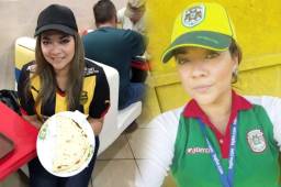 La gerente del Marathón se vistió con la camisa del Real España, odiado rival, para pagar una apuesta que perdió con los amigos de un foro en redes sociales.