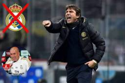 Antonio Conte rechazó dirigir al Real Madrid a finales del año 2018.