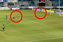 ¡Errorazo de Jonathan Rougier le costó el gol a Motagua: Dester Mónico se convirtió en un ‘Potro’ para anotar en el Nacional!