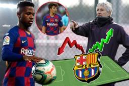 El cántabro debutó este domingo en el banquillo catalán para enfrentar al modesto Granada y esta es la alineación con la que salió al Camp Nou.