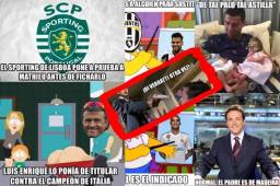 Lionel Messi y Antonella Roccuzo son víctima de los memes luego de su boda. Cristiano Ronaldo es acribillado luego del nacimiento de sus gemelos y Barcelona por Verratti.