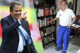 El entrenador de la Selección de Honduras, Jorge Luis Pinto, tuvo un enorme gesto con Chelato Uclés a quien le ayudó económicamente. Fotos Juan Salgado