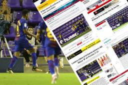 La prensa internacional se rindió ante la destacada actuación del hondureño Antony 'Choco' Lozano tras su gol y asistencia en el triunfo del Barcelona B ante Valladolid.