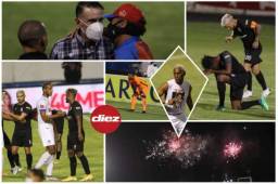 Olimpia humilló 7-0 a Honduras Progreso en la semifinal de vuelta del Torneo Clausura 2021. Repasamos algunas de las imágenes que dejó el encuentro disputado en Tegucigalpa. Fotos Marvin Salgado.