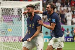 Giroud marcó el 2-1 de Francia ante Inglaterra en los cuartos de final del Mundial de Qatar 2022. Gran triunfo de los galos.