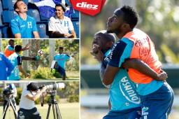 La Selección de Honduras sigue preparándose en Fort Myers para la doble fecha eliminatorias ante EUA y Costa Rica. Acá las curiosas imágenes del entreno. Fotos Neptalí Romero