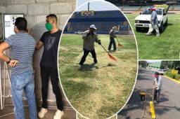 El estadio Nacional de Tegucigalpa no había recibido mantenimiento en las últimas semanas, pero Conapid ha hecho las gestiones con sus empleados para cuidar la máxima instalación deportiva de la capital.