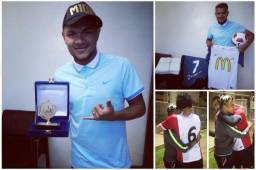 Mario Martínez viajó a Egipto para despedirse de sus compañeros del ENPPI. Foto Instagram