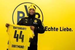 Michy Batshuayi fue presentado por el Borussia Dortmund de Alemania.