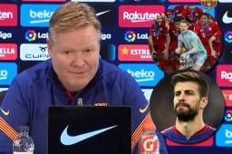 Koeman se pronunció a las declaraciones de Piqué sobre los árbitros y restó importancia al sextete del Bayern.