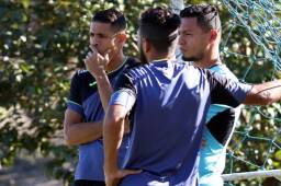 El arquero Marlon Licona se presentó al entreno del Motagua, pese a que el club anunció por la mañana que lo cedería a préstamo. Foto Ronald Aceituno