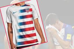 Así era la camisa que había diseñado Estados Unidos para disputar el Mundial de Rusia 2018 donde no logró clasificar tras caer frente a Trinidad. Foto Twitter