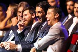 Messi, Buffon y Cristiano la pasaron a lo grande en la ceremonia de la Champions.