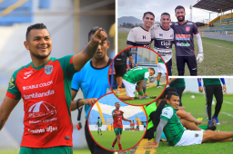 Los equipos de Liga Nacional y Ascenso en Honduras se preparan para el Clausura 2022. El sábado se disputaron dos encuentros amistosos y uno de ellos marcó el regreso de “Rambo” de León a sus 42 años. FOTOS: Neptali Romero.