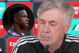 El entrenador del Madrid, Carlo Ancelotti, cerró el debate de una posible salida de Vinícius del Real Madrid.