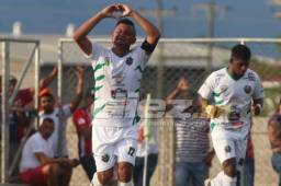 Maynor Cabrera celebra el único gol de su equipo ante Olancho.