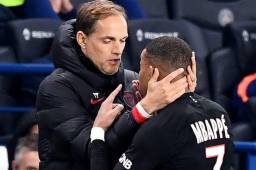 Thomas Tuchel le quiso explicar a Mbappé por qué lo sacó de cambio pero el jugador hizo su berrinche.