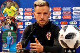 Rakitic con Croacia tendrán que derrotar a Dinamarca si quieren avanzar a cuartos.