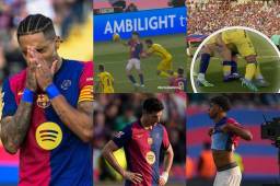 Barcelona cayó de local 1-2 contra Las Palmas y estas fueron las imágenes que dejó el encuentro. La escuadra culé está en crisis y salieron molestos con el VAR.