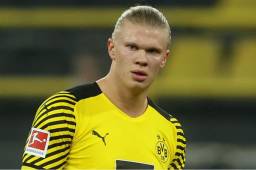 Haaland suma 16 goles y 6 asistencias en 14 partidos disputados esta temporada en la Bundesliga.