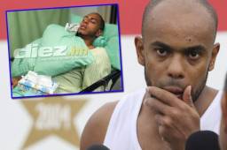 Caue Fernandes visitó a Eddie Hernández acompañado de Yustin Arboleda y Yaudel Lahera. Foto DIEZ