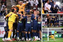 PSG sufrió para vencer en penales al Lyon y se quedó con la Copa de Francia gracias a un penal tapado por el tico Keylor Navas. Aquí las mejores fotografías del festejo.