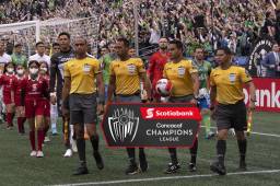 ¡Quinteta hondureña en la Champions de Concacaf! Los árbitros que dirigirán al Olimpia, Motagua y Real España en la ida de octavos