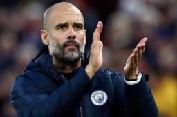 Guardiola tiene al City en el segundo puesto de la Premier League, a solo dos puntos del líder Manchester United.
