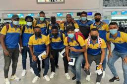 Delegación del Victoria que viajó este jueves a los Estados Unidos.