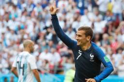Antoine Griezmann anotó uno de los goles de Francia ante Argentina.