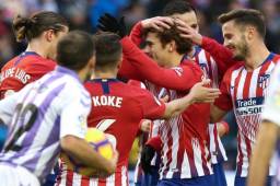 Griezmann fue la gran figura del Atlético de Madrid en el choque ante el Valladolid.
