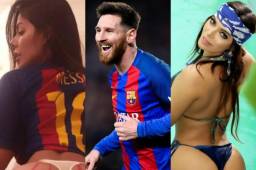 Suzy Cortes, la espectacular modelo brasileña y fiel aficionada a Lionel Messi, celebró los 500 goles del argentino con infartantes fotografías.